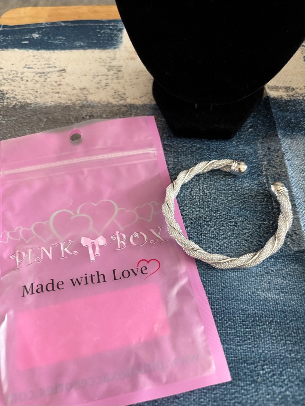 Silver Twisted Open Cuff Bracelet